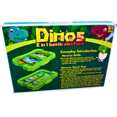 Dinos 2-in-1 Battle Platform Game Set - Fun Dinosaur Themed Board Game for Ages 6+ | Action-Packed & Interactive